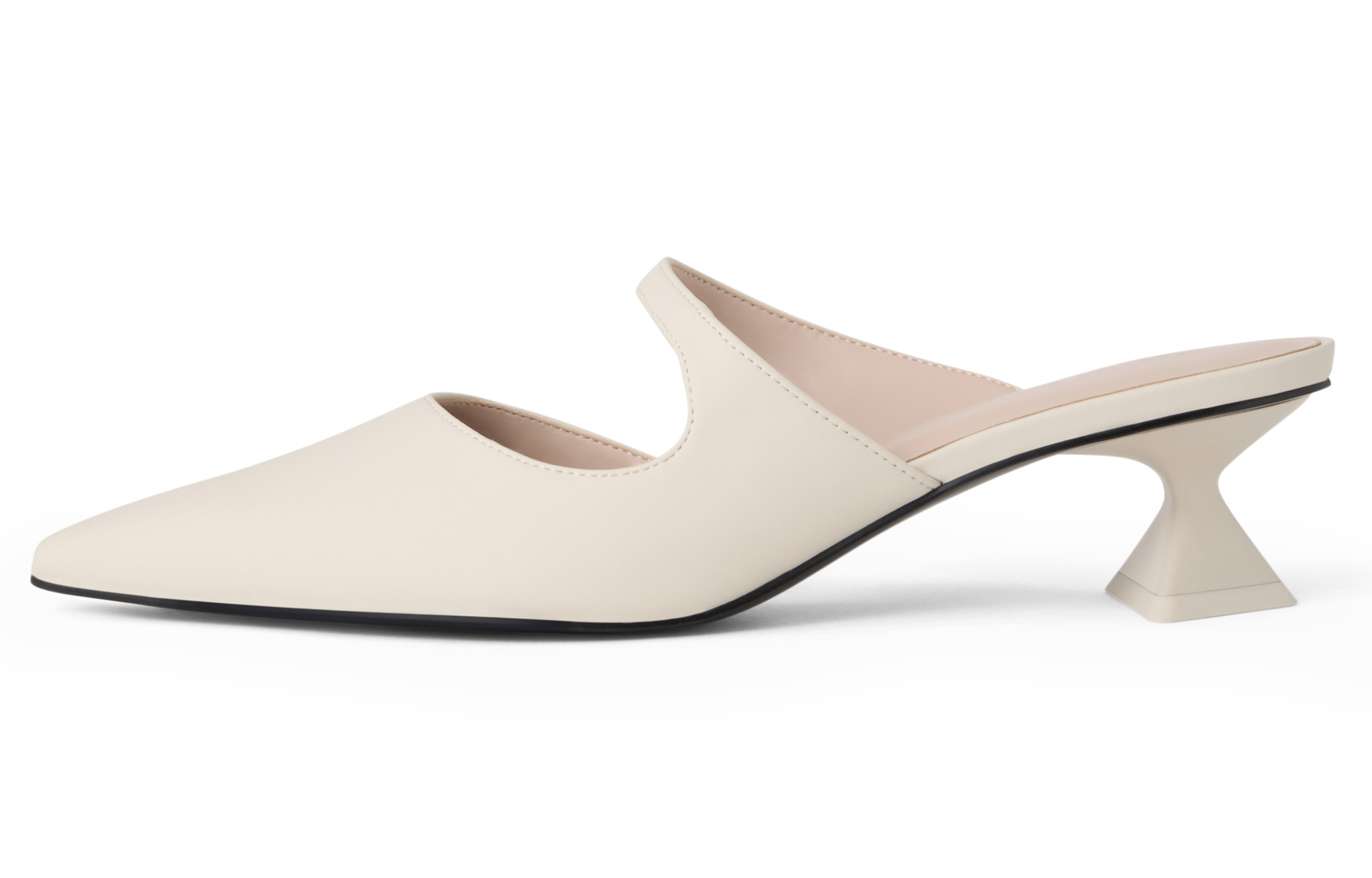 Сланцы с закрытым носком на композитной подошве 4,5 см CHARLES&KEITH, телесный — фото 4