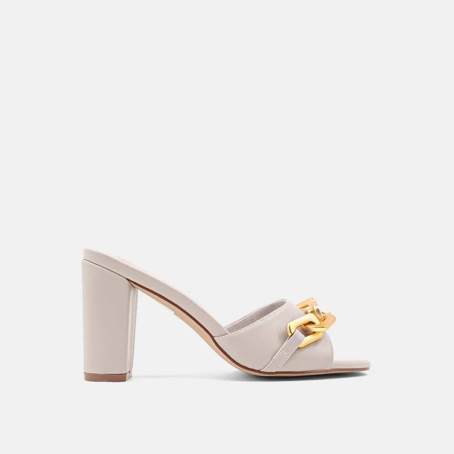 Женские туфли Fiona Slip On Heel из норки SHU SHOP, цвет mink — фото 2