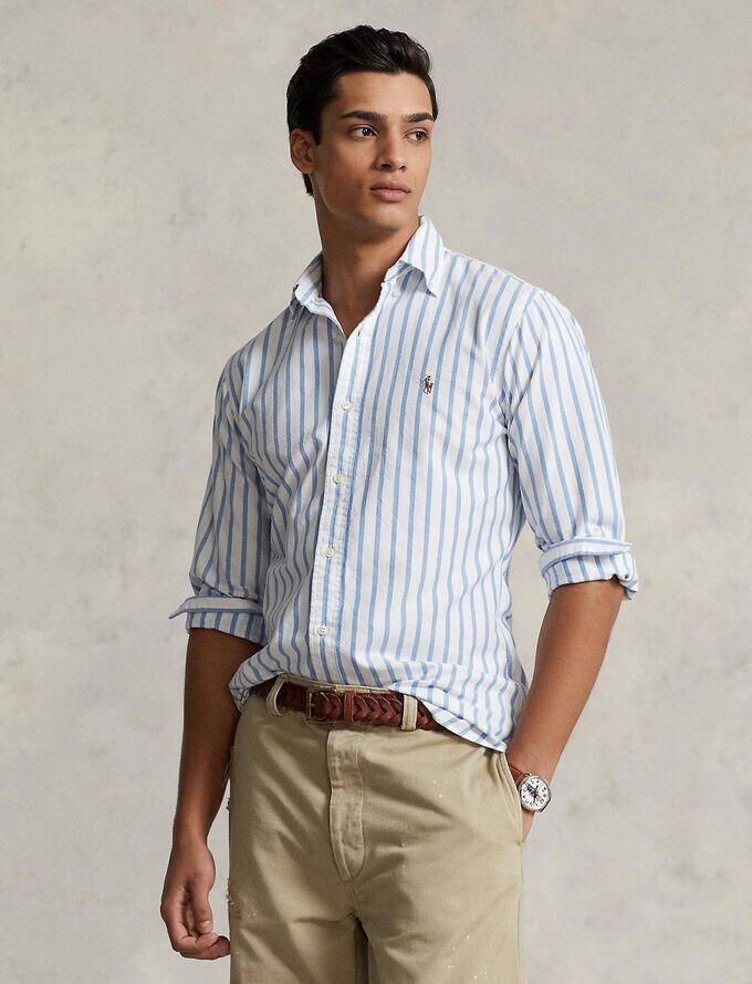 Повседневная рубашка Polo Ralph Lauren, синий — фото 4