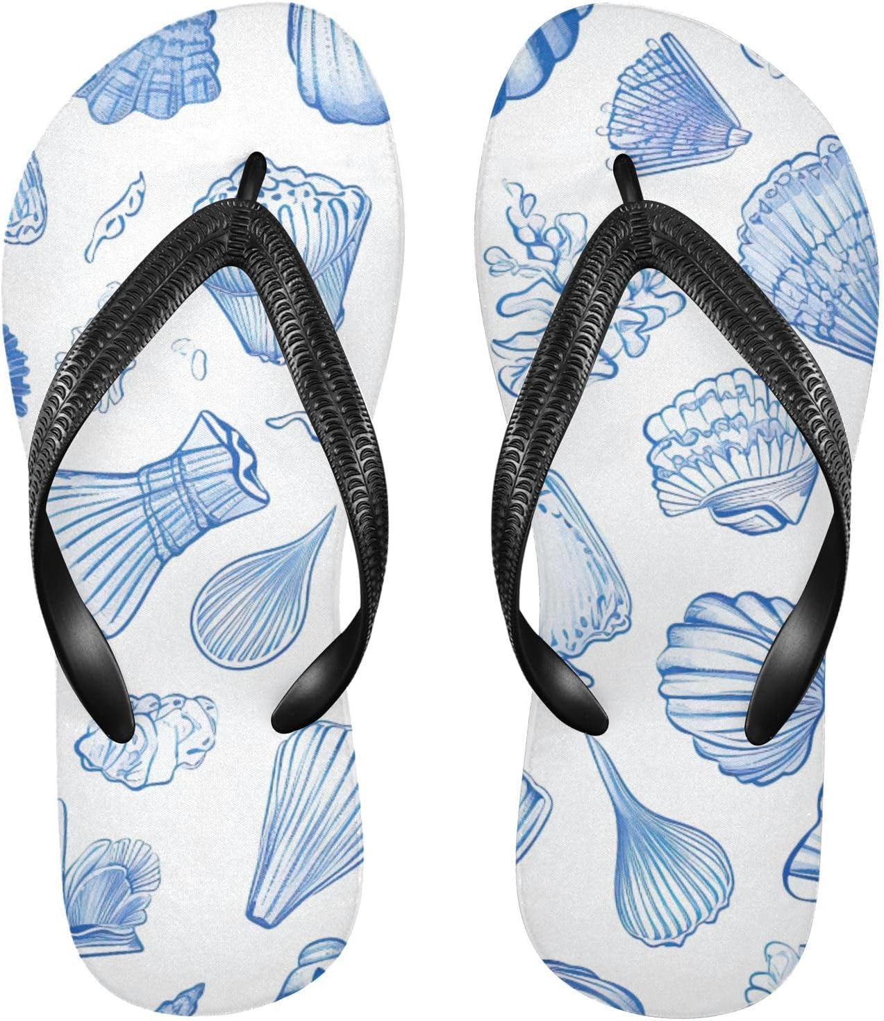 

Летние пляжные повседневные сандалии Shell Flip Flop для женщин и мужчин Kfbe