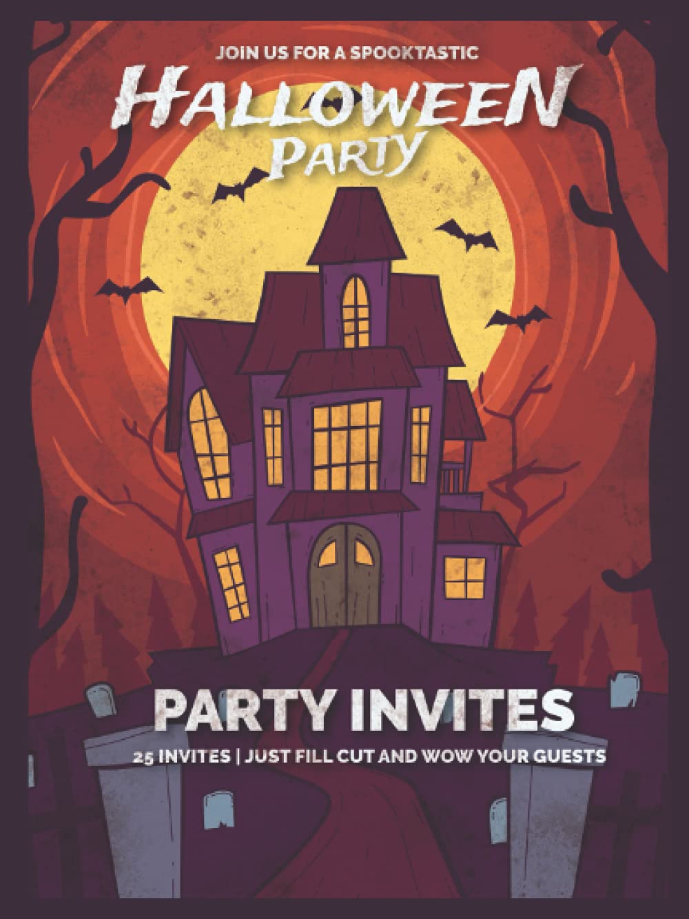 

Halloween Party Invites: Spooky Themed Party Invites Printed in the format of a Book | 100gsm paper | 25 invites | Haunted House Halloween Party ... Adults, Scary Costume Dress up, Horror Bash (Independently published)