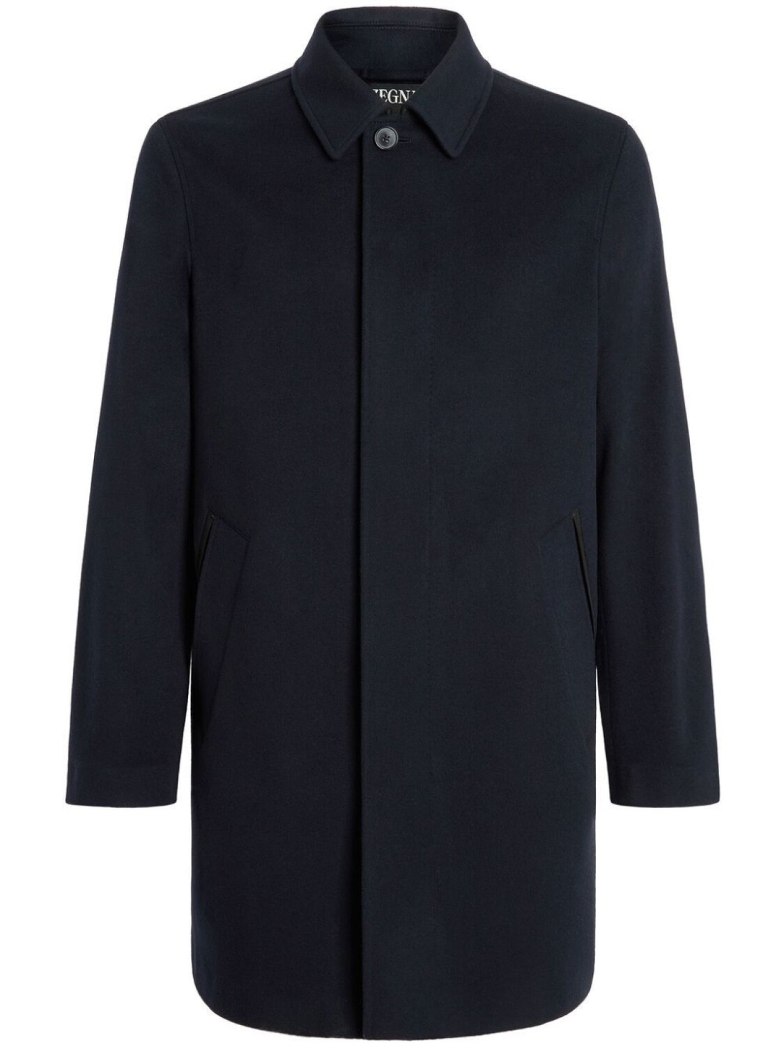 

Zegna шерстяной тренч, черный