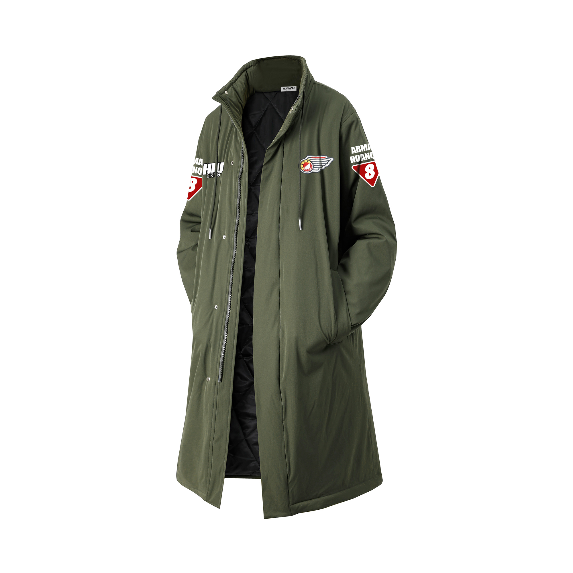 

Пуховик Unisex Lapel Thickened Others HUANQIU, olive