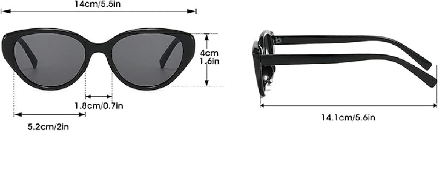 

Солнцезащитные очки с защитой от УФ-излучения UV400 | «Кошачий глаз» | Для женщин и мужчин | Для занятий спортом на открытом воздухе и вождения DSVIGF, Coffee-brown