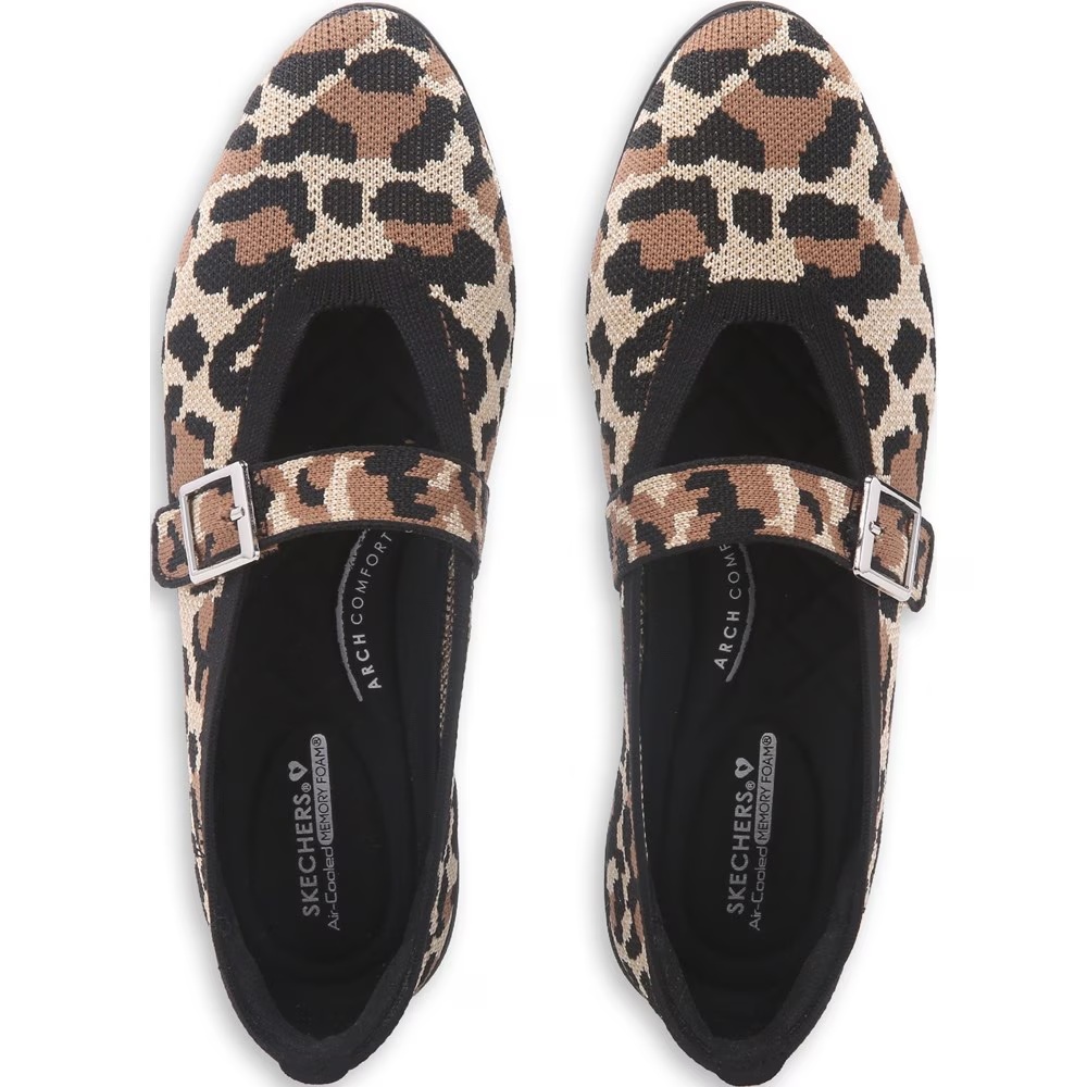 Регулируемые туфли Мэри Джейн Cleo Walk Skechers, цвет leopard — фото 4