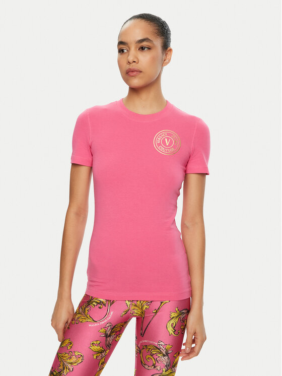 

Футболка обычного кроя 78HAHT00 Versace Jeans Couture, розовый