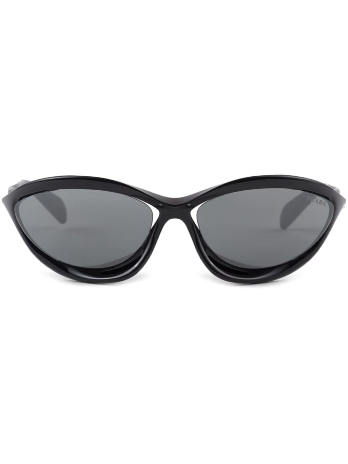 

Prada Eyewear солнцезащитные очки для подиума, черный