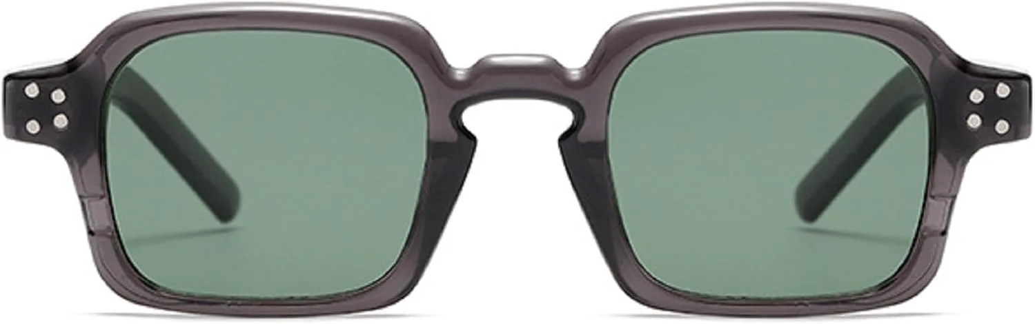 

Ретро-модные квадратные солнцезащитные очки для женщин и мужчин, классический винтажный стиль, защита от ультрафиолета UV400 для активного отдыха mincl, Gray Green