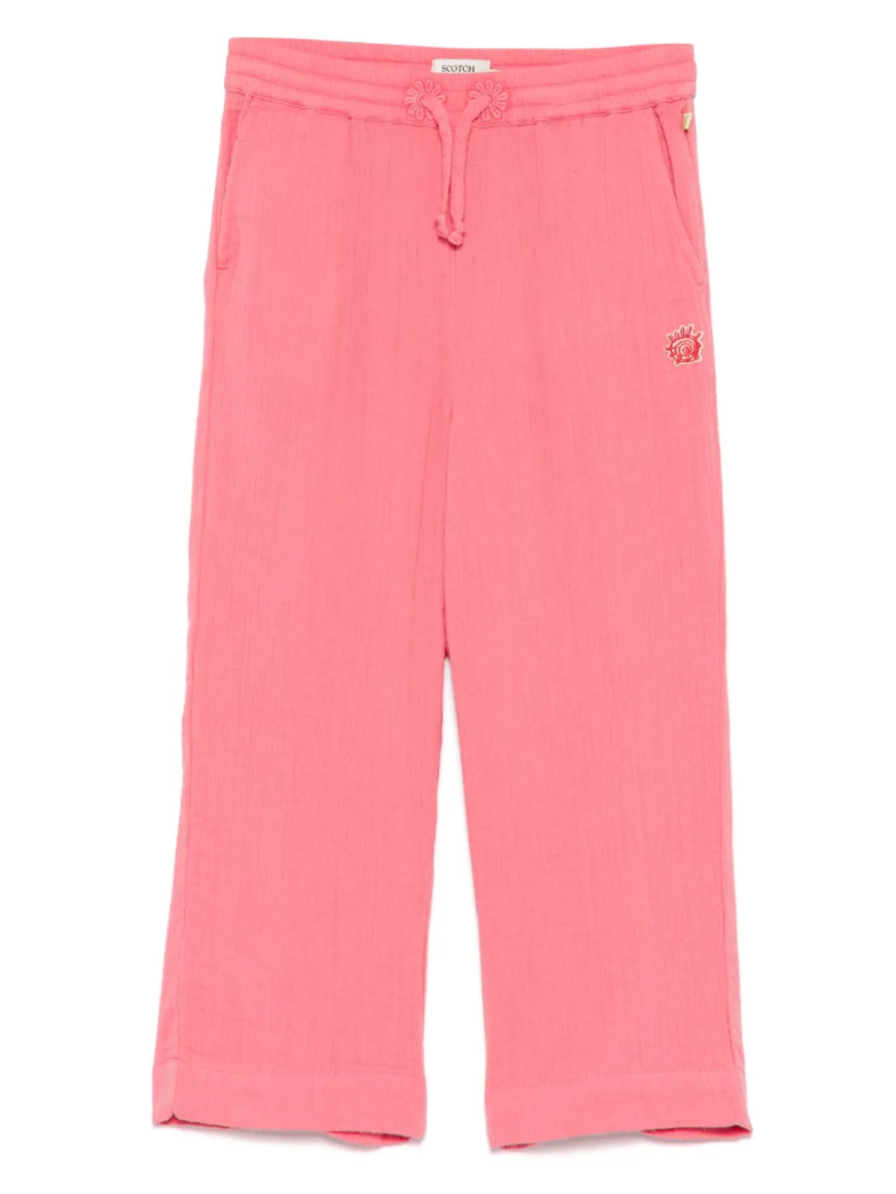 

Брюки с жатым эффектом Scotch & Soda Kids, розовый