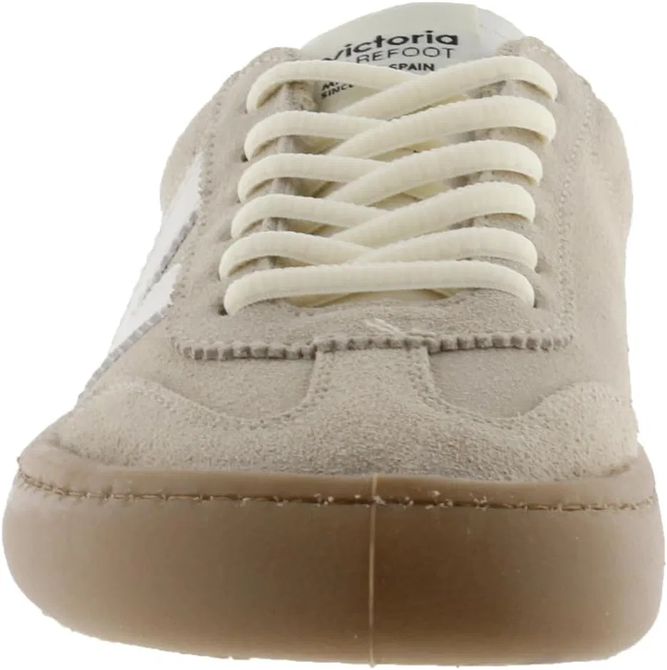 Кроссовки victoria Low-Top Unisex Olmo Split Leather Barefoot & Contrast Parts & Caramel Sole 1186103 for Adults, Arena — фото 2