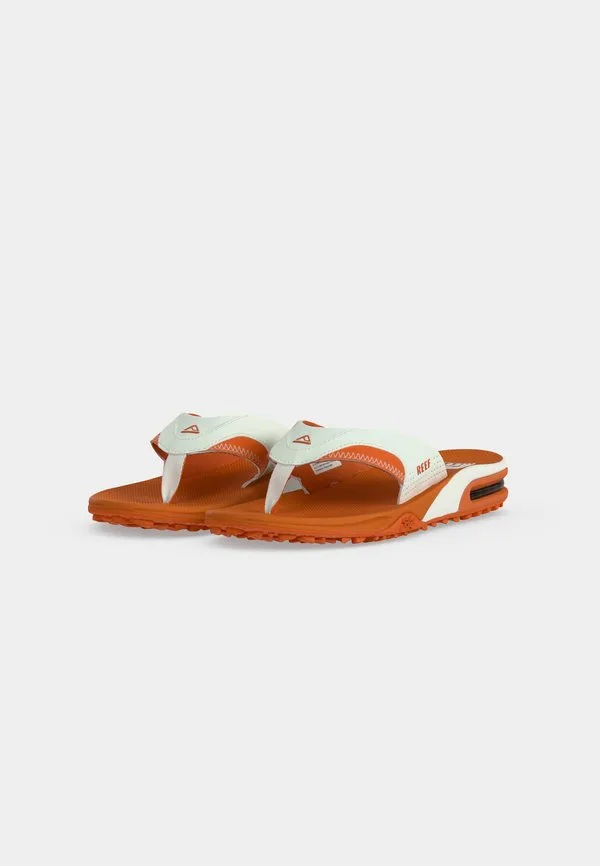 Сандалии fanning с т-образным ремешком для предматчевой подготовки Reef, White/Orange — фото 3