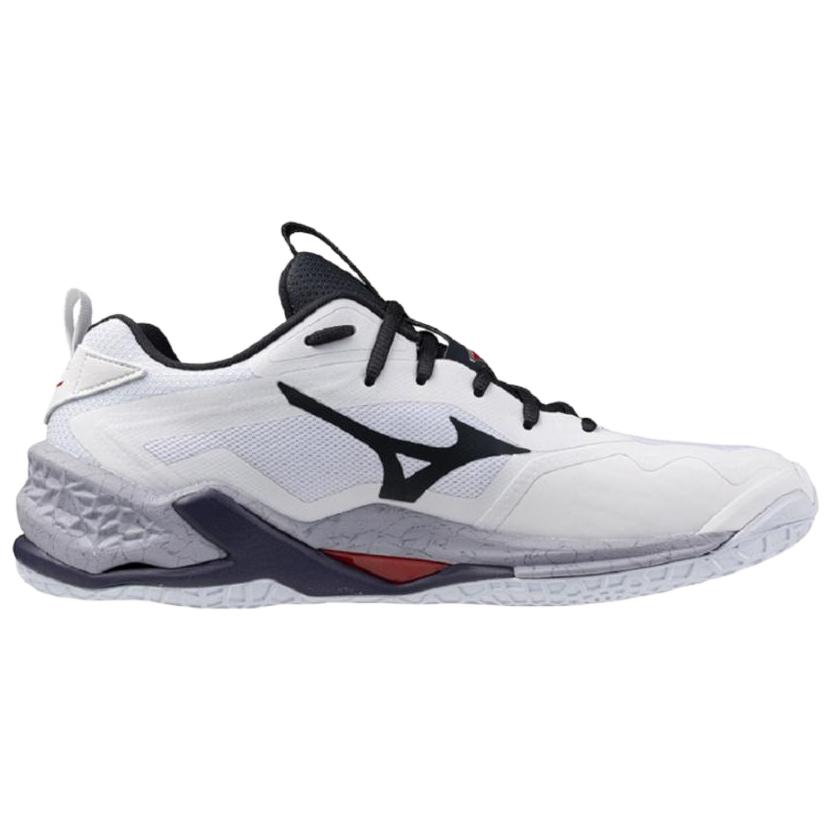 Mizuno WAVE STEALTH NEO 2 противоскользящие износостойкие низкие кроссовки для тренировок унисекс белые — фото 3