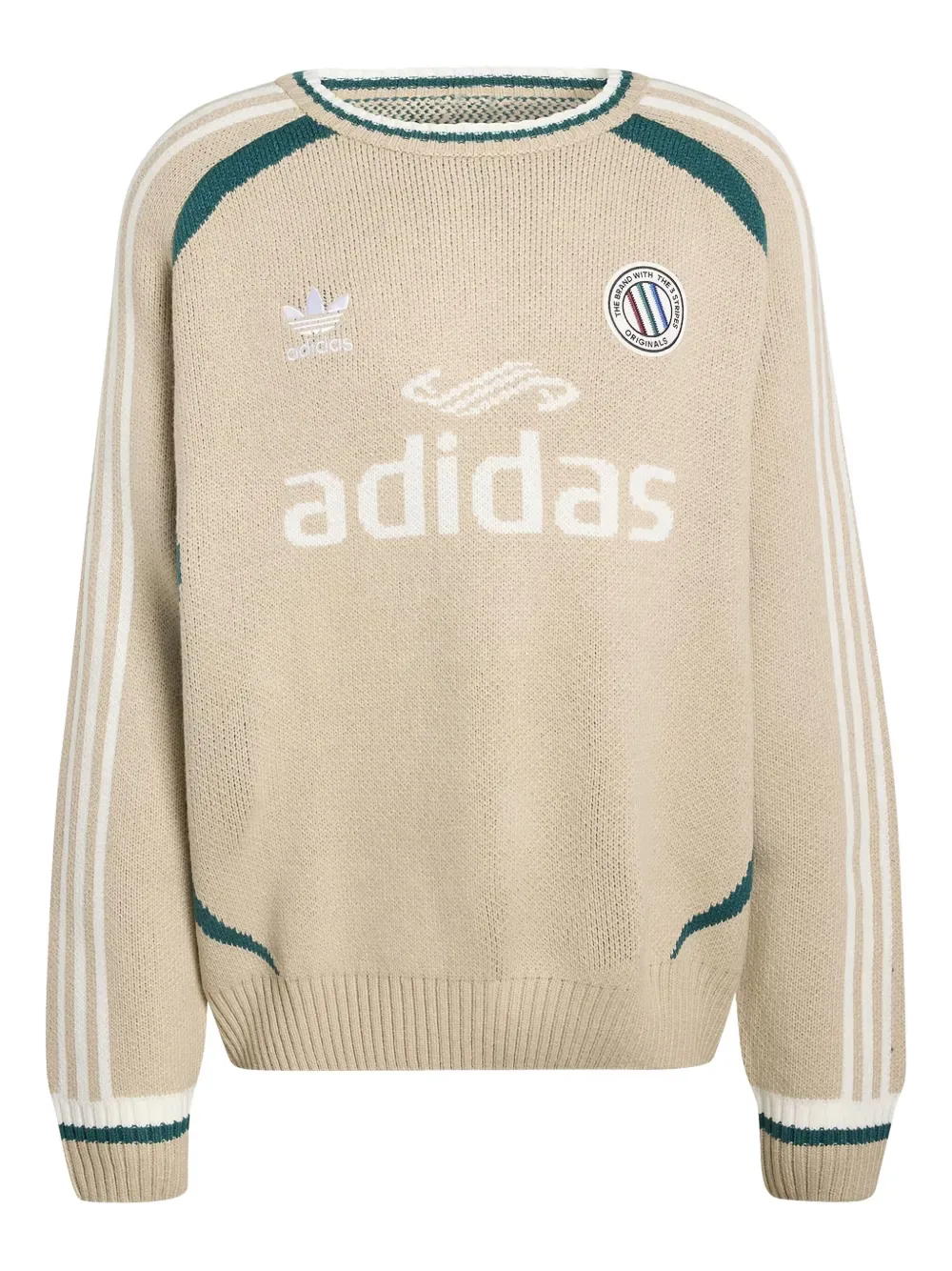 Свитер Adicolor Blokecore Adidas, бежевый