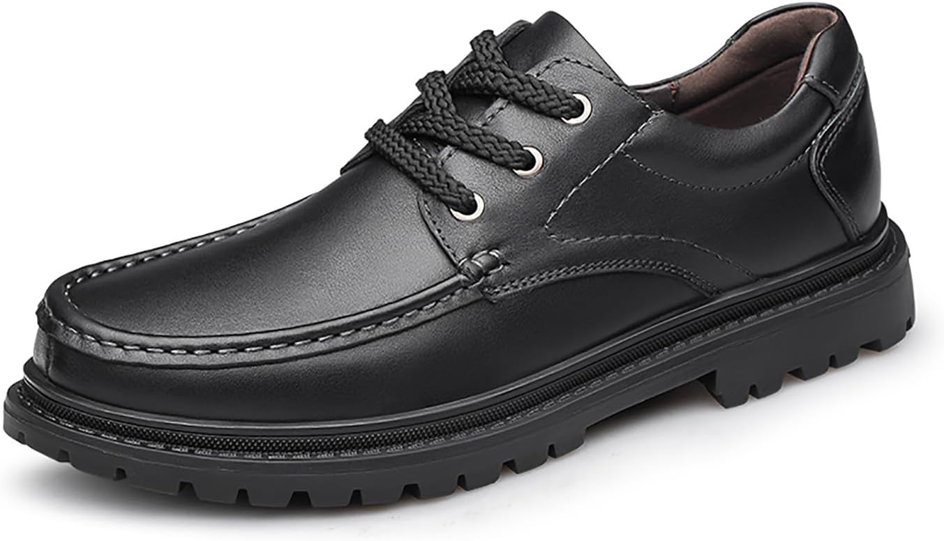 

Мужские оксфорды Santimon из натуральной кожи, модные кроссовки, деловая и формальная обувь для смокинга и прогулок, черный