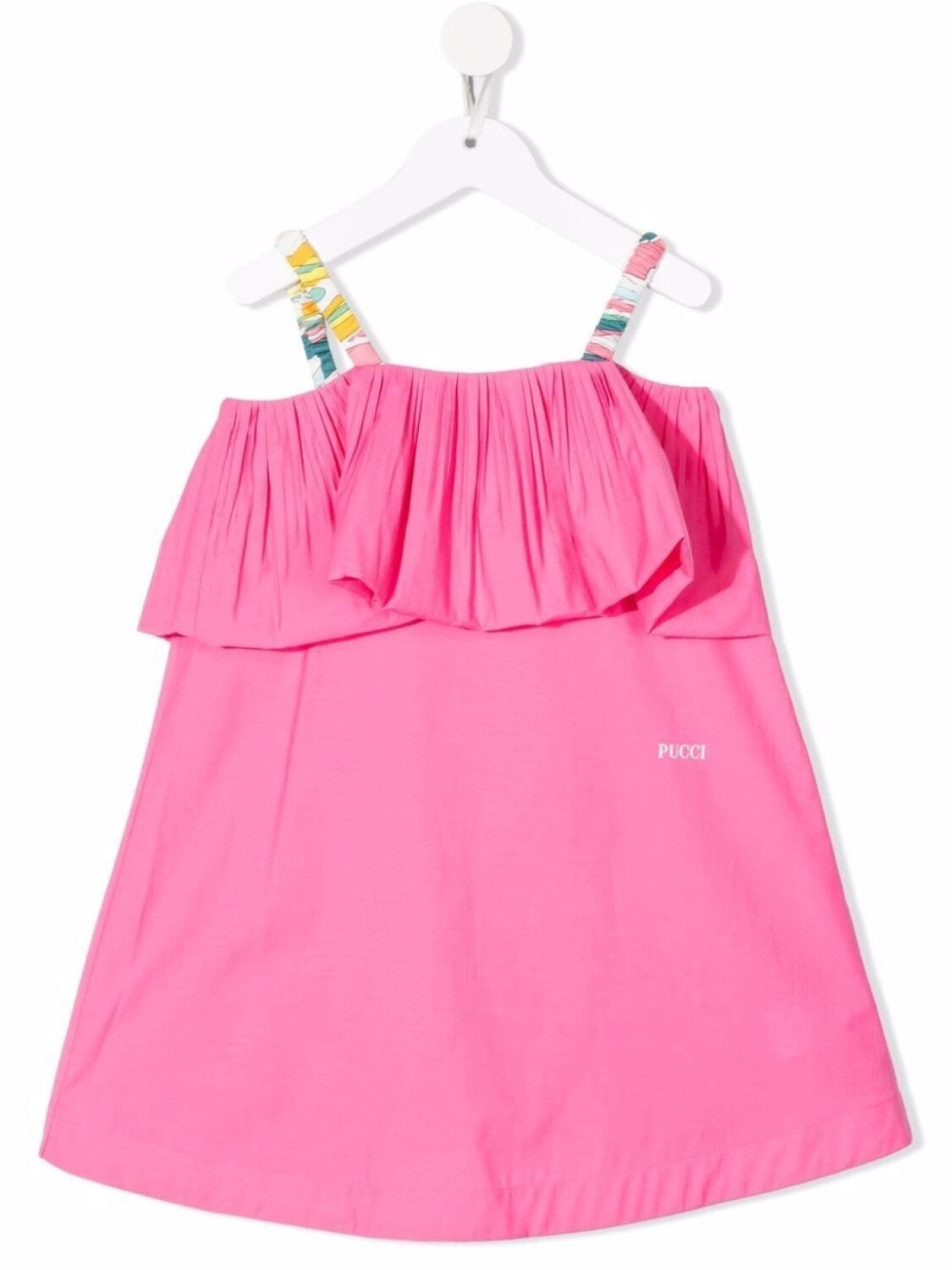 

Платье мини с оборками PUCCI Junior, розовый