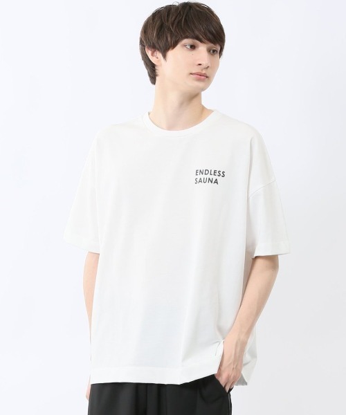 

Футболка с коротким рукавом, логотип, коллаборация Takakyu Sauna Camp x T/Q TAKA-Q, белая, Белый, Футболка с коротким рукавом, логотип, коллаборация Takakyu Sauna Camp x T/Q TAKA-Q, белая