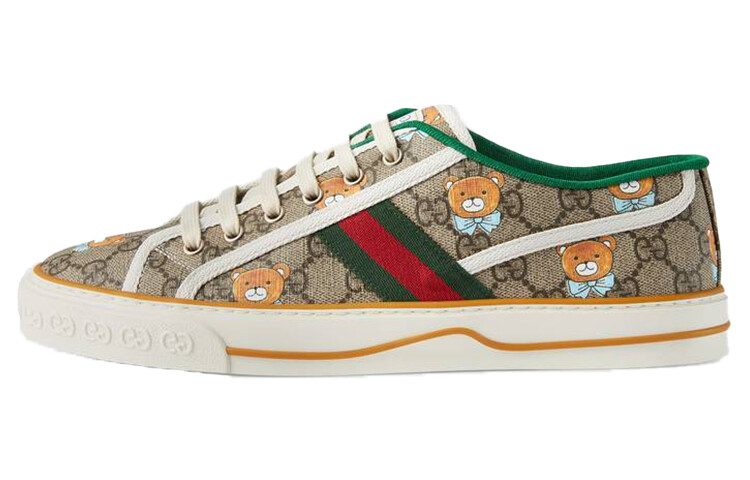 

Мужские кеды Gucci Tennis 1977, коричневый/зеленый