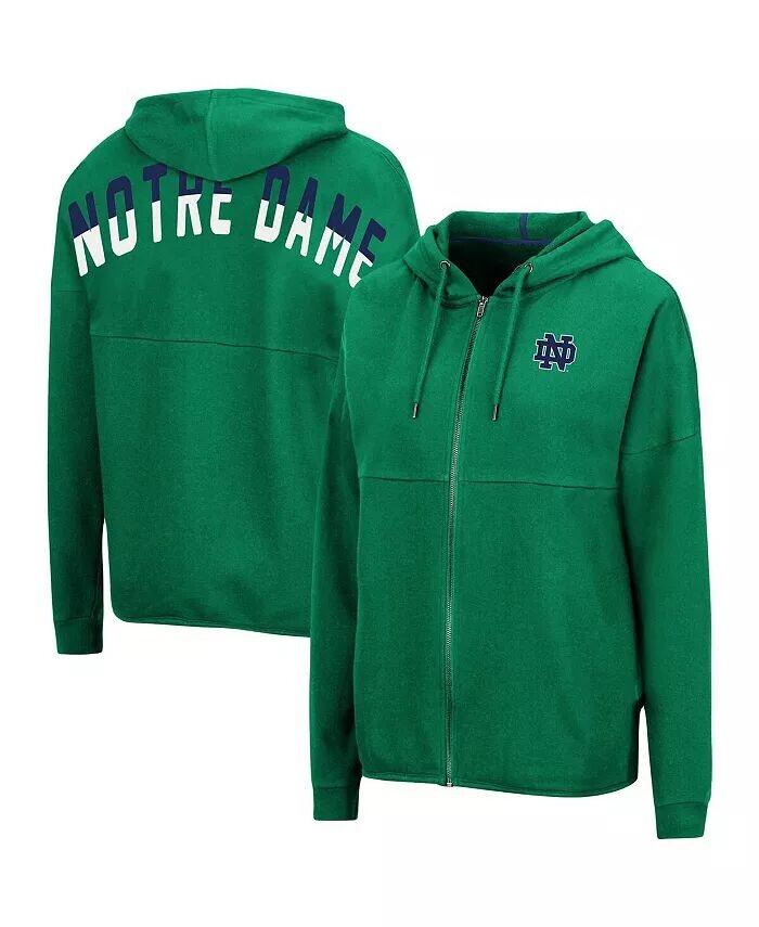 

Женская худи с молнией во всю длину Notre Dame Fighting Irish Two-Hit Colosseum, синий