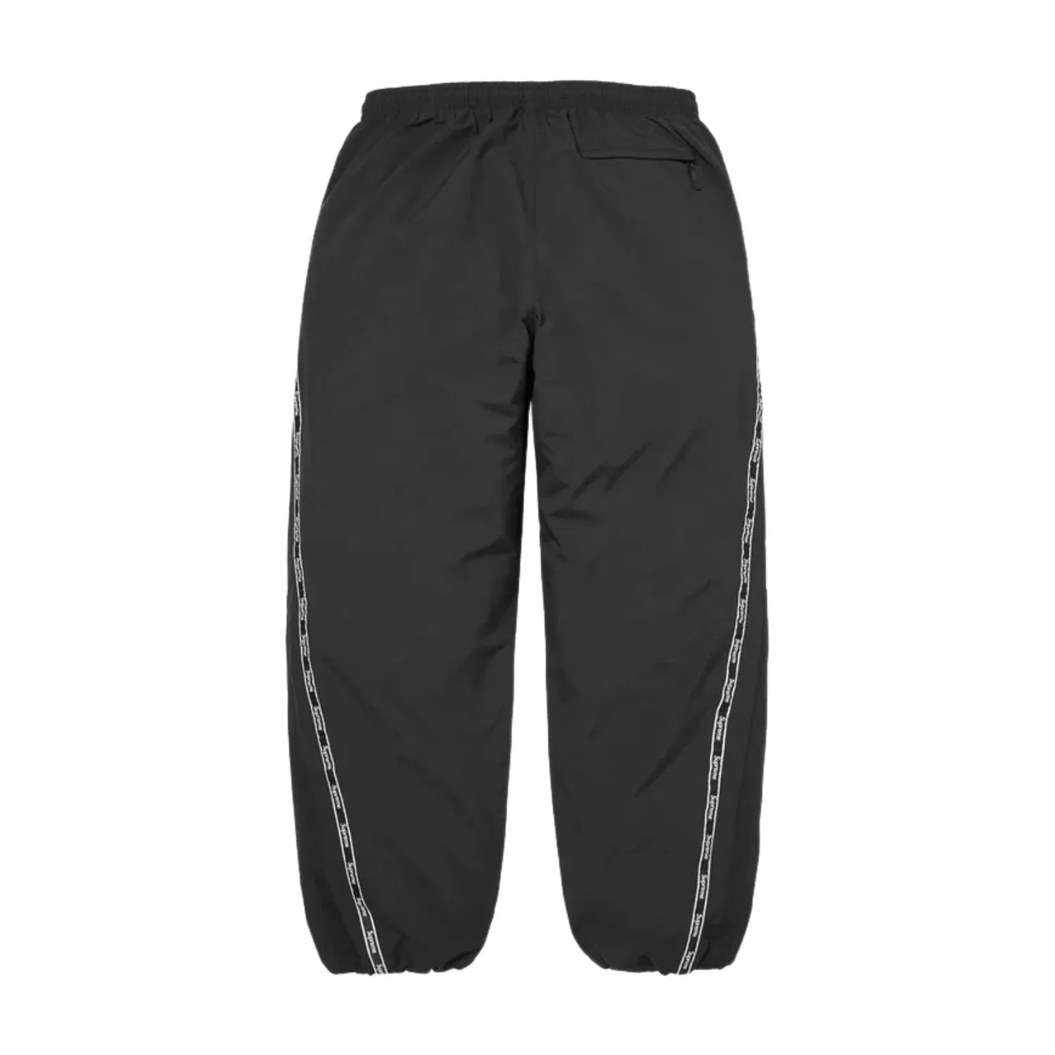 Спортивные брюки Supreme SS26 с логотипом и тесьмой, черные, SUP-SS26-266-BLK — фото 2