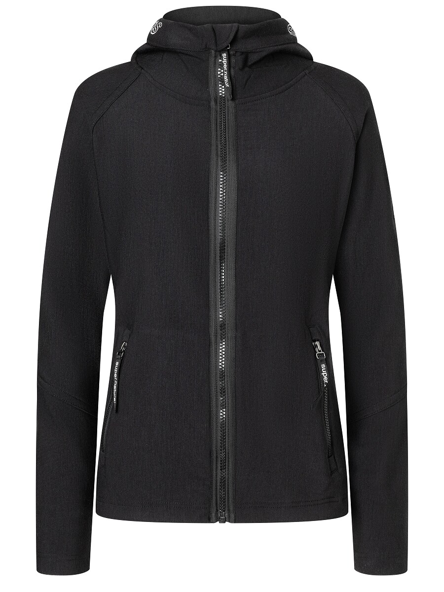 

Толстовка super.natural Merino Hoodie, черный