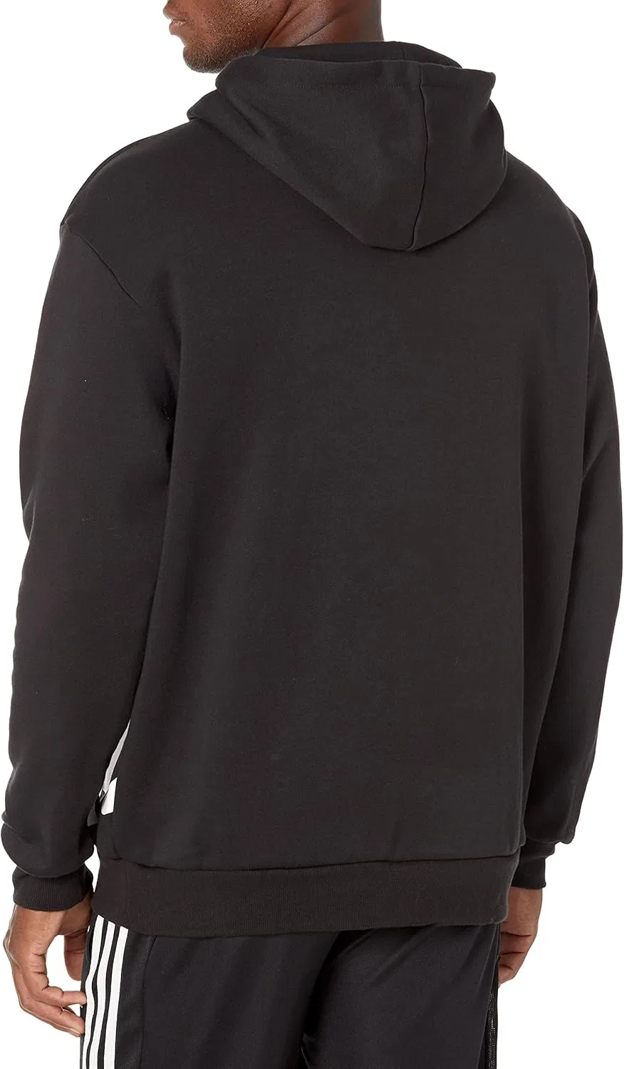 Толстовка Adidas Men's Essentials Giant Logo Fleece, черно-белый — фото 2