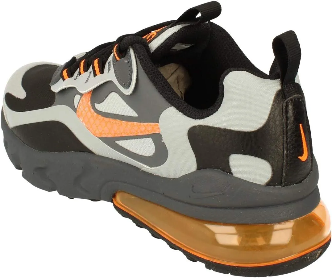 Кроссовки Nike Primary Air Max 270 React для мужчин, черный/оранжевый/серый — фото 2