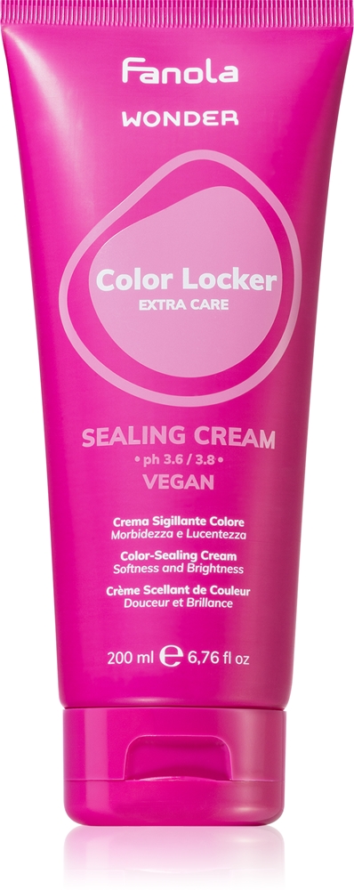 

Wonder Color Locker Extra Care Герметизирующий крем для окрашенных волос, разглаживающий крем для волос Fanola, 200 мл