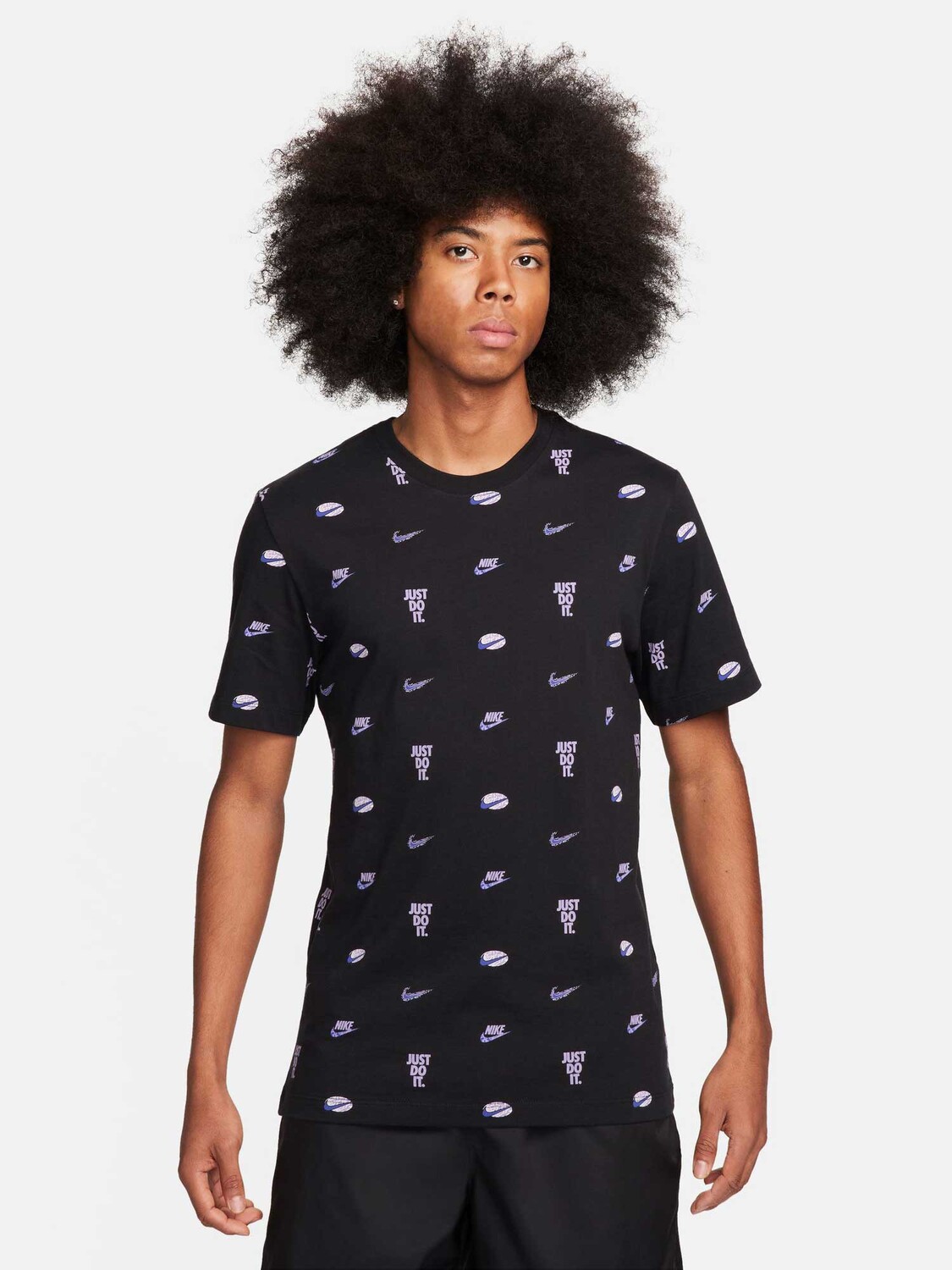 

Футболка Nike M NSW TEE M90 12MO AOP, черный