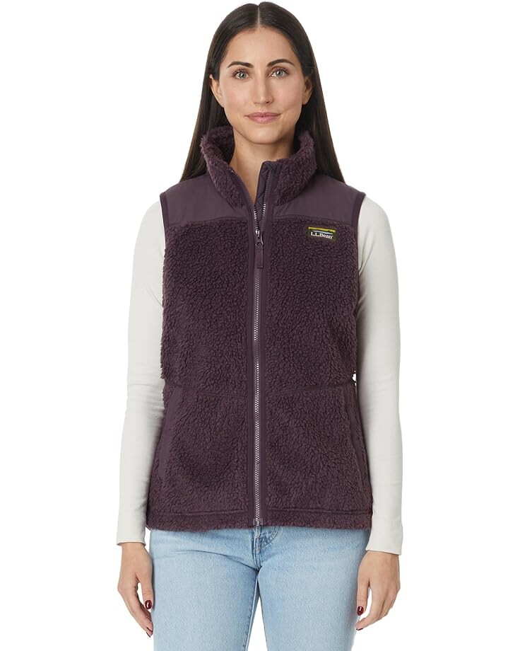 

Утепленный жилет L.L.Bean Bean's Sherpa Fleece Vest, цвет Eggplant