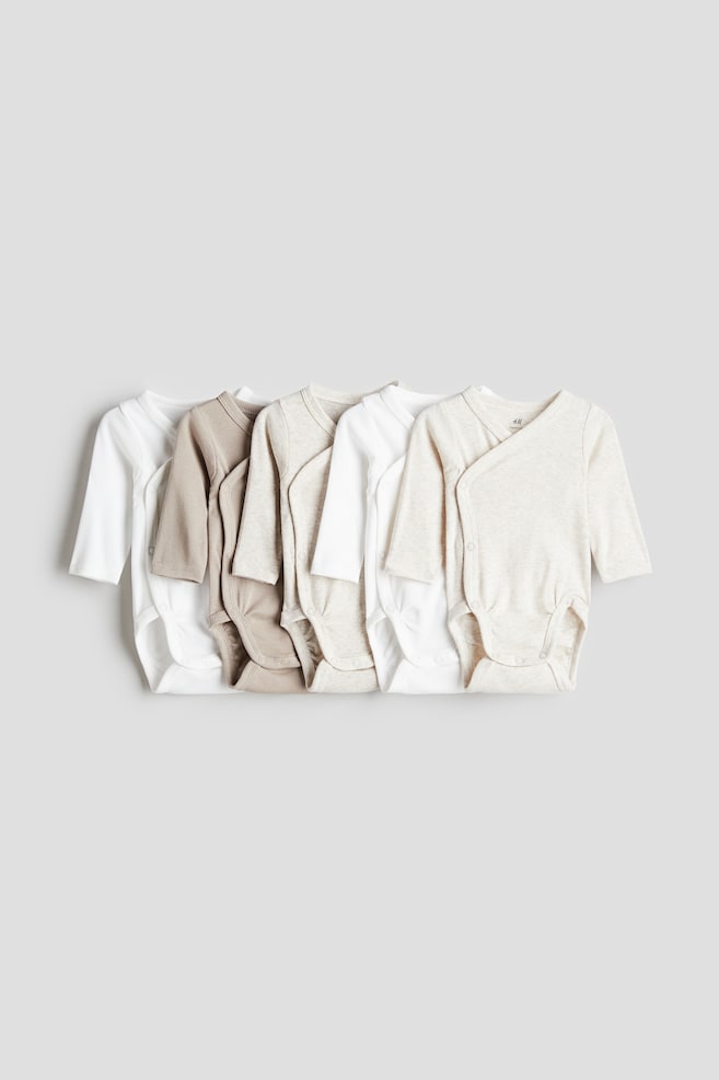 

Упаковка из 5 обтягивающих боди H&M, мультиколор