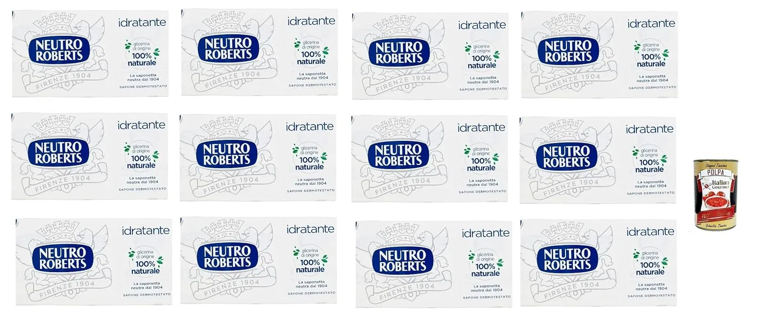 Увлажняющее мыло Neutro Roberts Solido Idratante, 12 штук Italian Gourmet E.R.