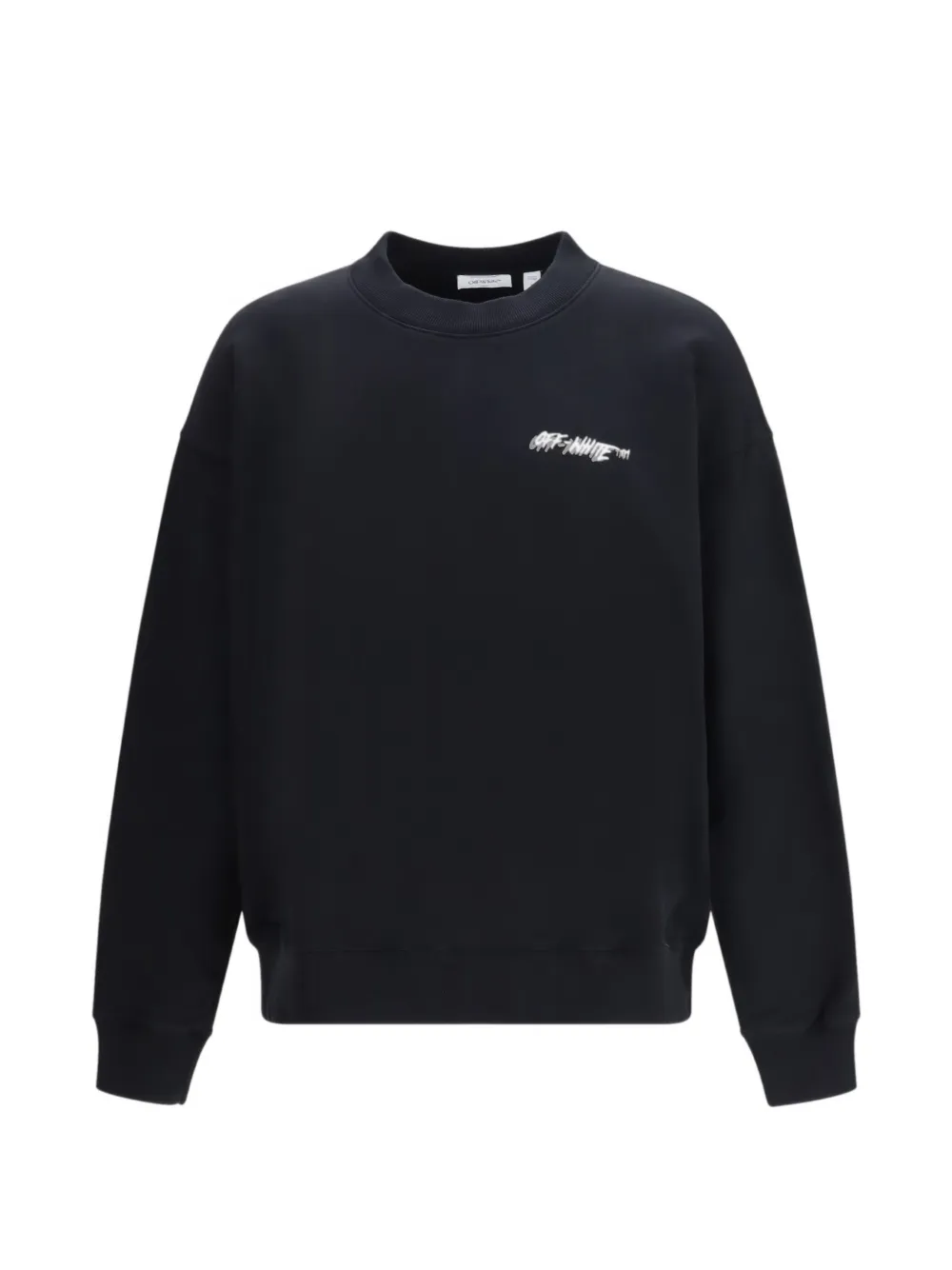

Свитшот с логотипом и круглым вырезом Off-White, черный