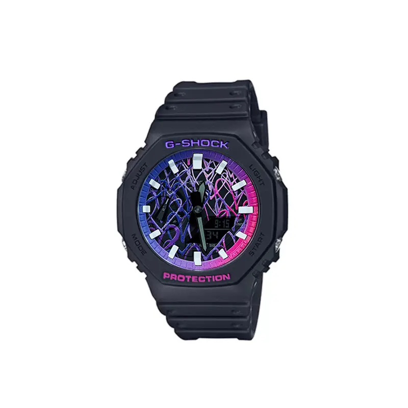 

Унисекс часы CASIO серии с двойным дисплеем (жидкокристаллическим/аналоговым), 48,5 мм, черные