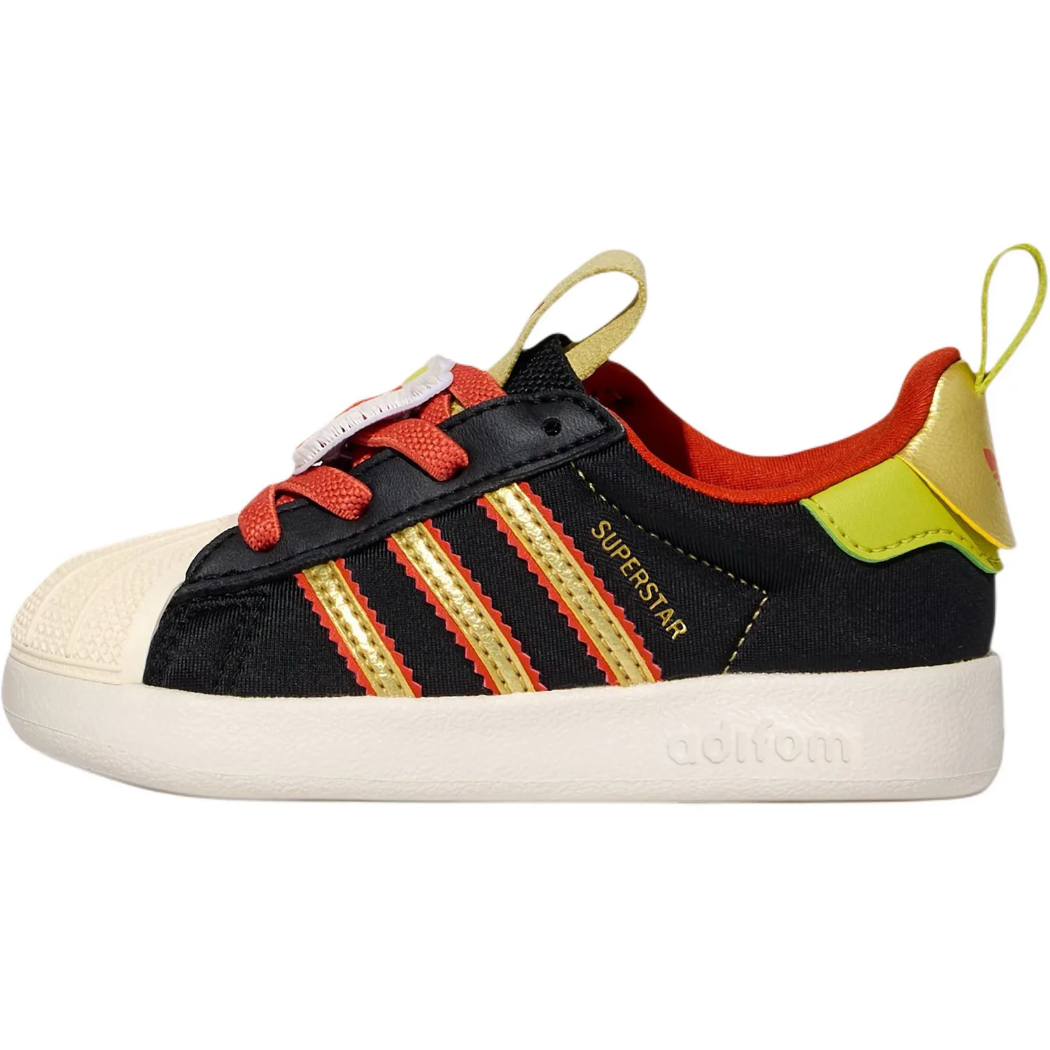 Adidas Originals AdiFOM Superstar 360 Fabric низкие кроссовки для малышей черные
