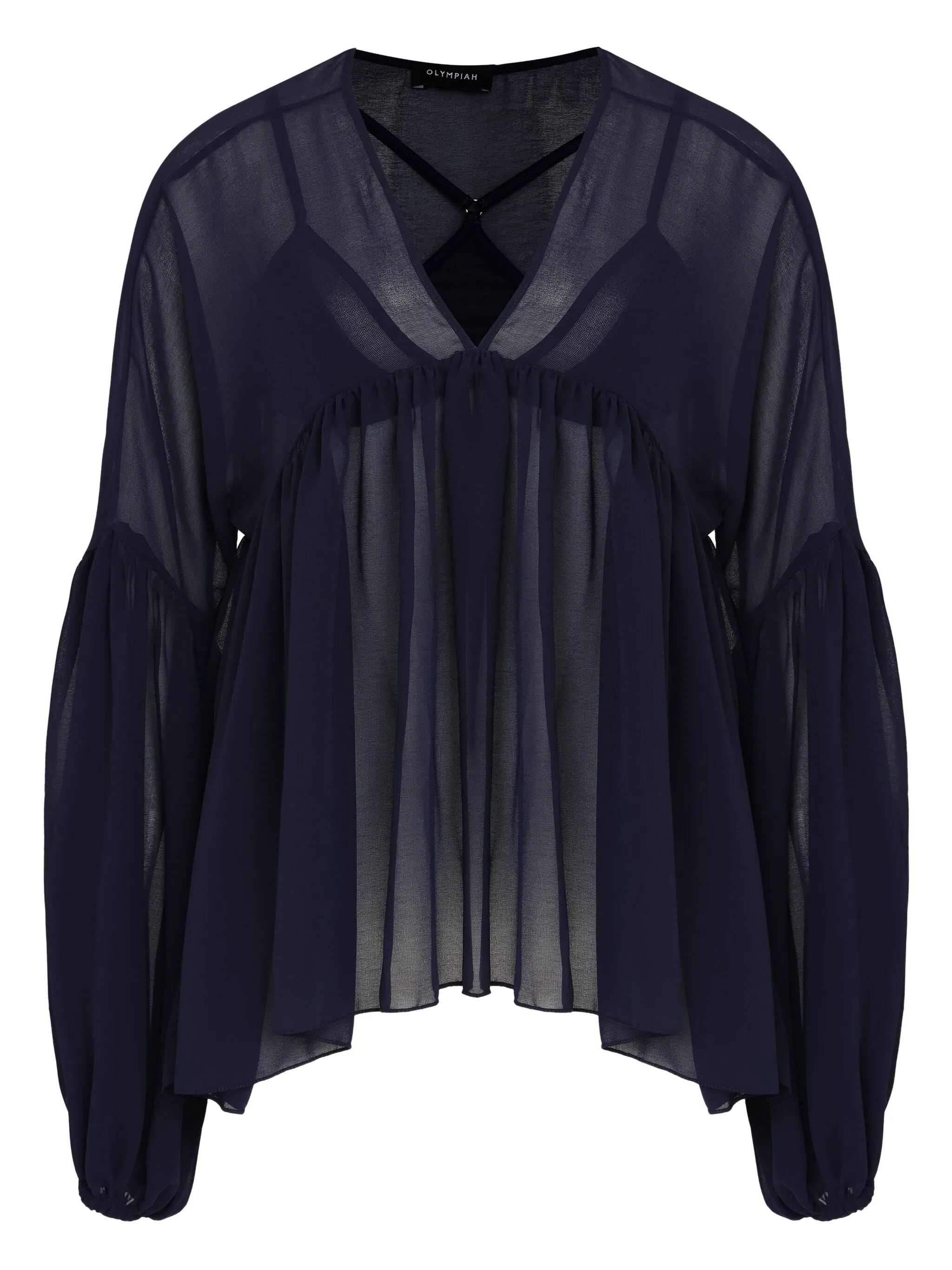 

Блузка Brisa со складками Olympiah, синий