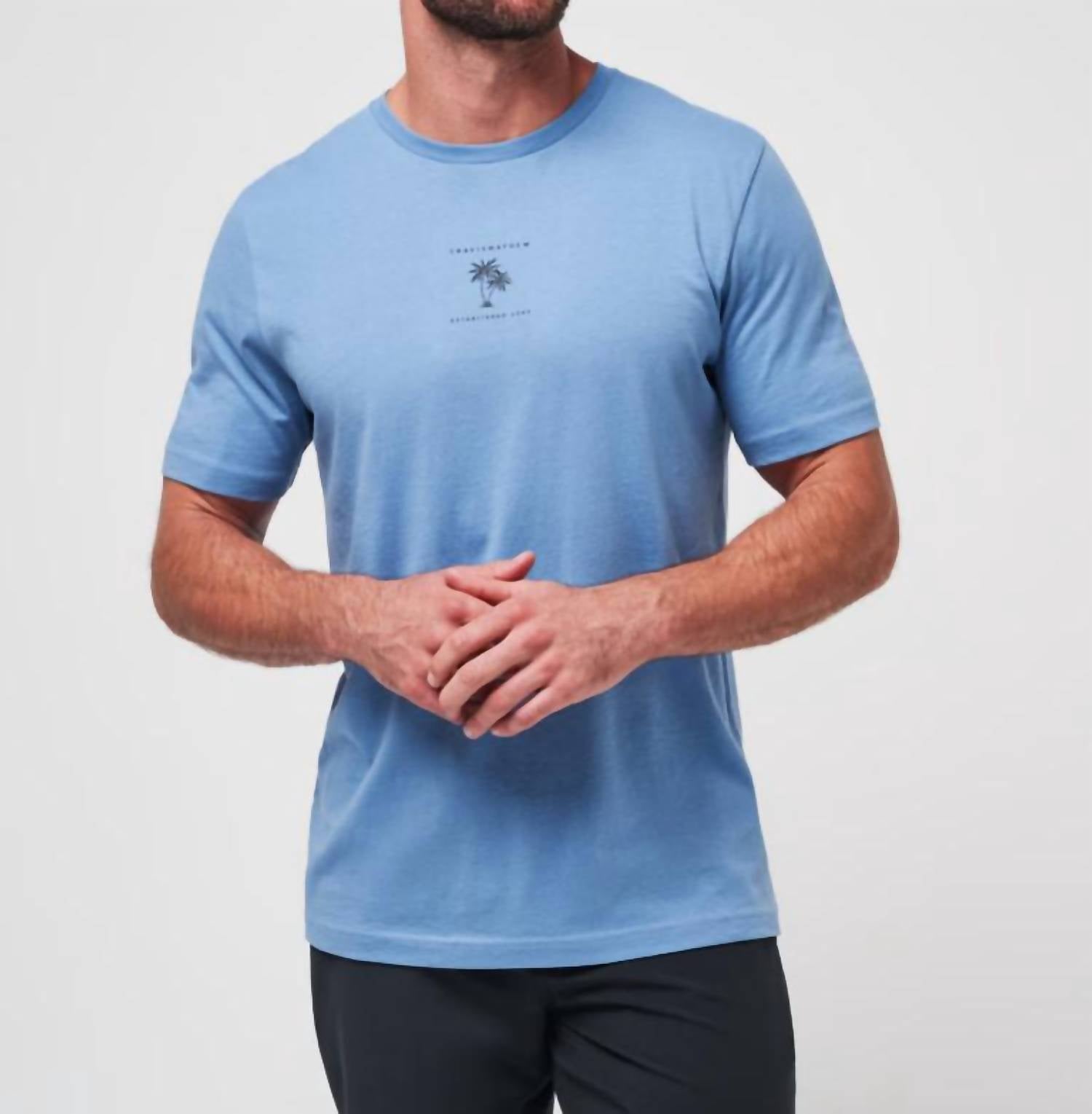 

Футболка Pacific Getaway в Тихой Гавани TravisMathew, цвет quiet harbour