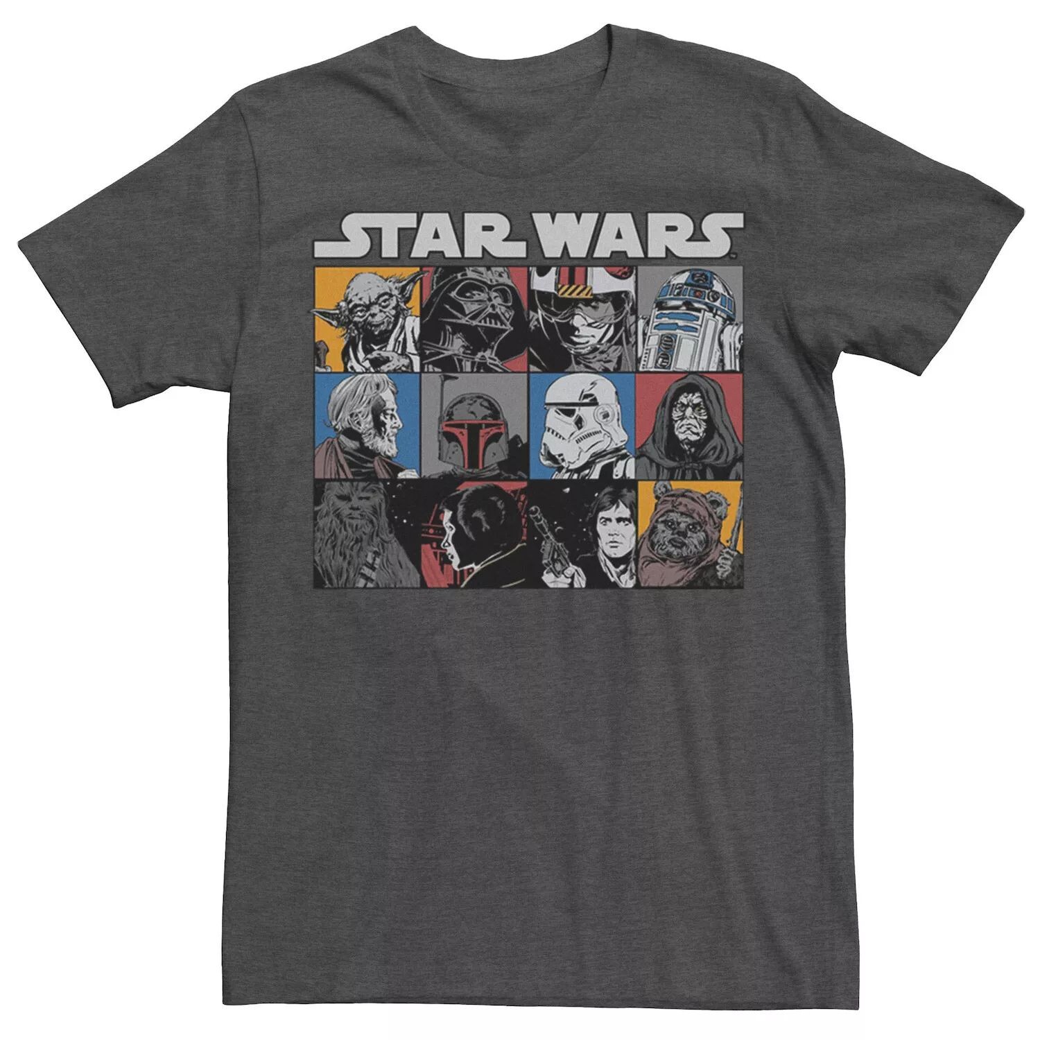 

Мужская футболка с коробочками в стиле комиксов Star Wars