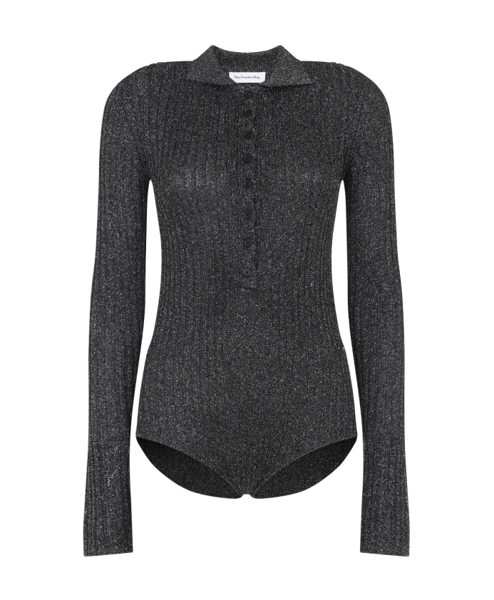 

Боди для поло Solana The Frankie Shop, черный