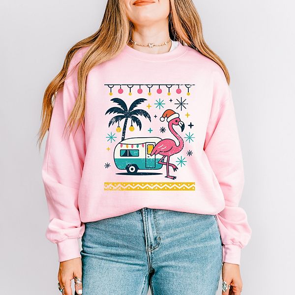 

Свитшот женский Ugly sweater flamingo Simply Sage Market, Light Pink, Зеленый, Свитшот женский Ugly sweater flamingo Simply Sage Market, Light Pink