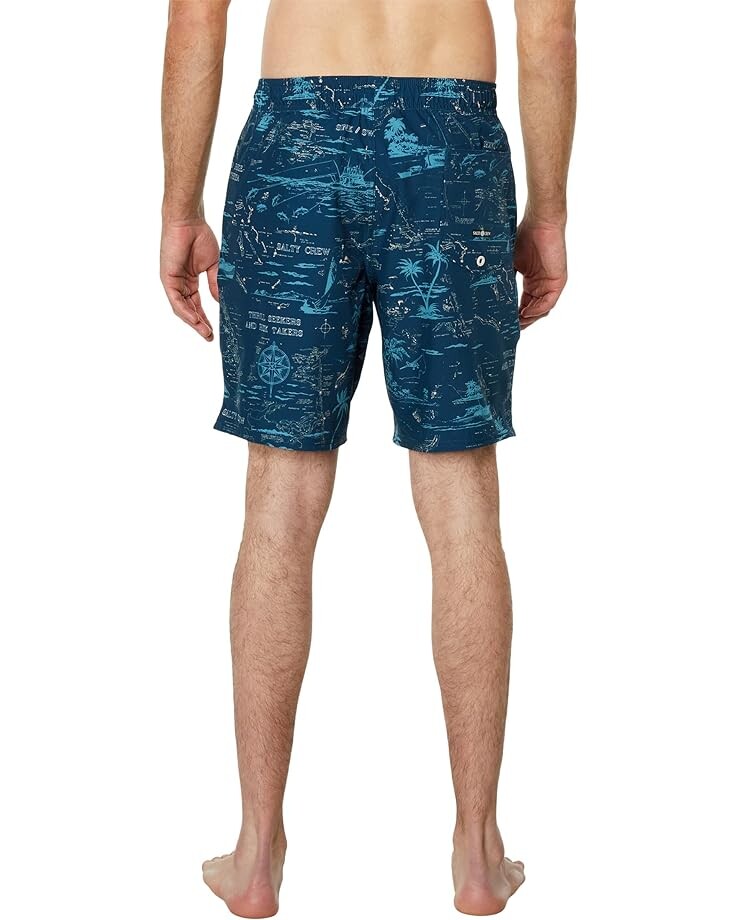 

Шорты для плавания Salty Crew Lowtide Elastic 18" Boardshorts, темно-синий