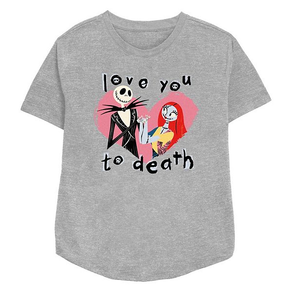 

Футболка с принтом Jack Skellington и Sally из "Кошмара перед Рождеством" Disney