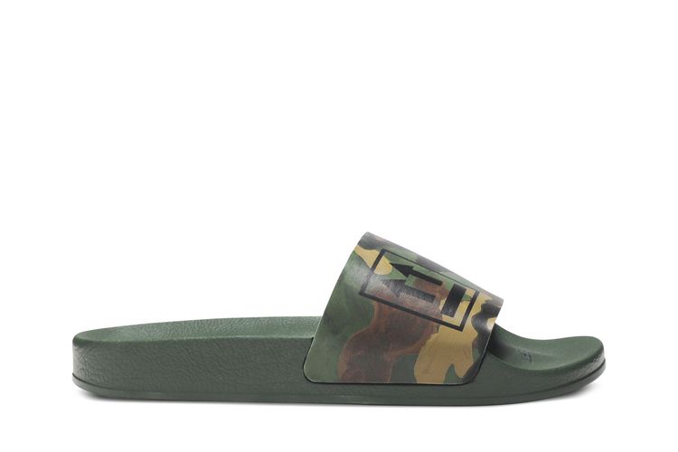 

Шлепанцы Off-White Sliders 'Green Black', зеленый