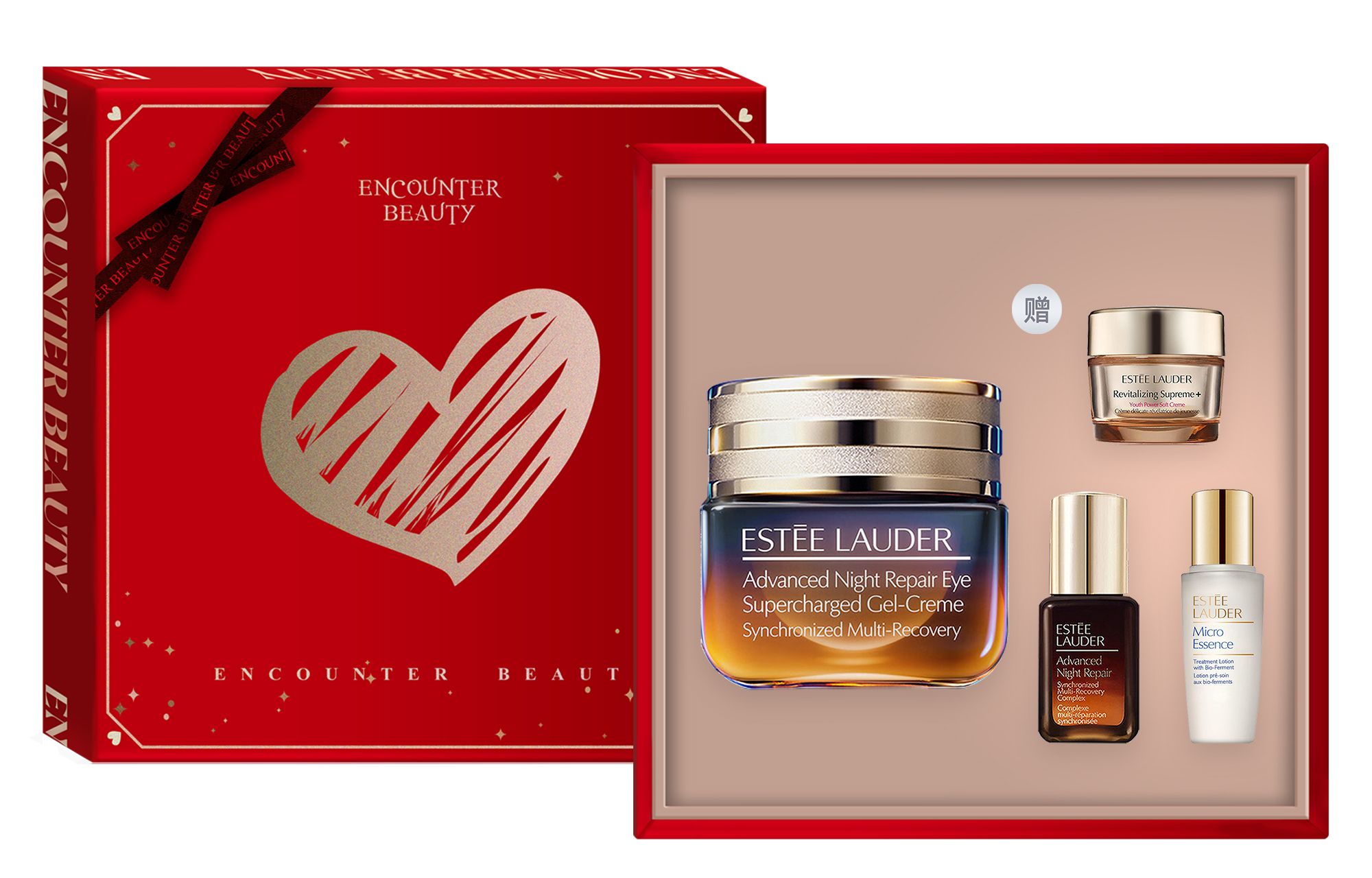 Подарочный набор Estée Lauder Advanced Night Repair: крем для глаз 15 мл + очищающее средство 15 мл + эссенция 15 мл + сыворотка 7 мл — фото 2