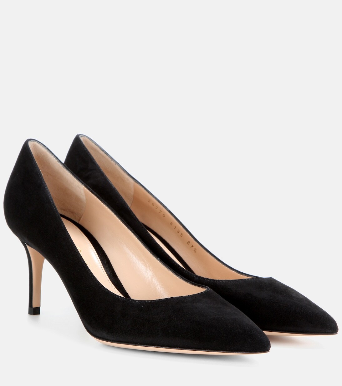 Замшевые туфли Gianvito 70 Gianvito Rossi, черный