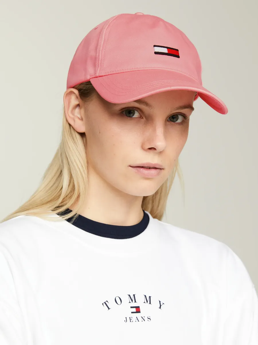 

Бейсбольная кепка Tommy Jeans "TJW ELONGATED FLAG CAP" с вышивкой логотипа, розовый