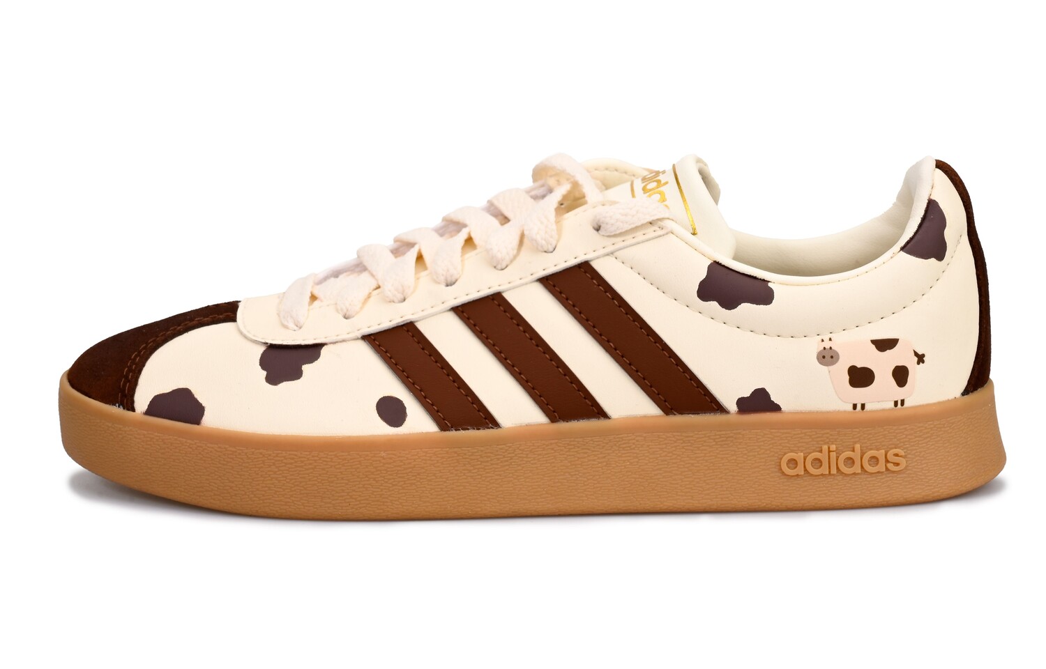 

Кроссовки adidas neo Vl Court Skateboarding Shoes Unisex Low-top Brown Beige, цвет Off White