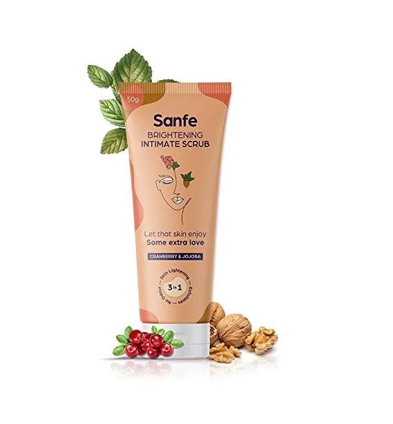 Осветляющий интимный скраб для женщин от Sanfe, 50 г Avoka Naturals