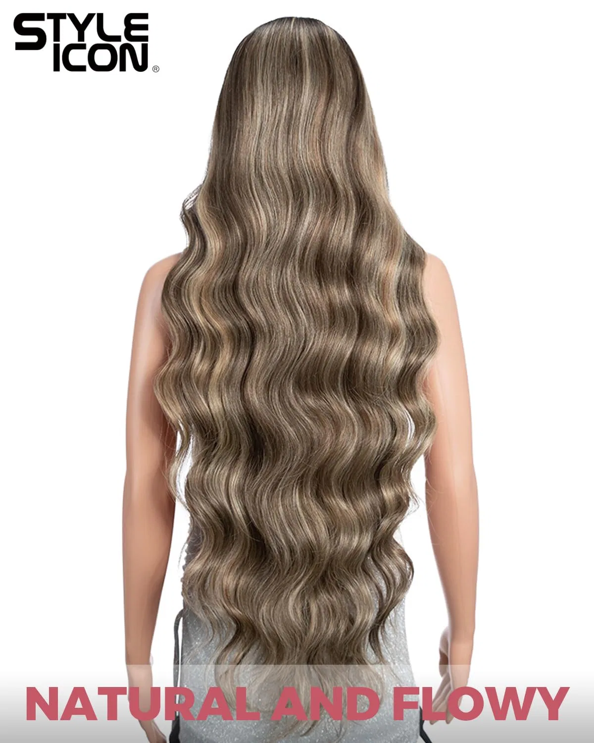 Длинный волнистый парик Style Icon Highlight Synthetic Lace Front, 91 см Style Icon, Ntsa4/10/23B/613C — фото 4