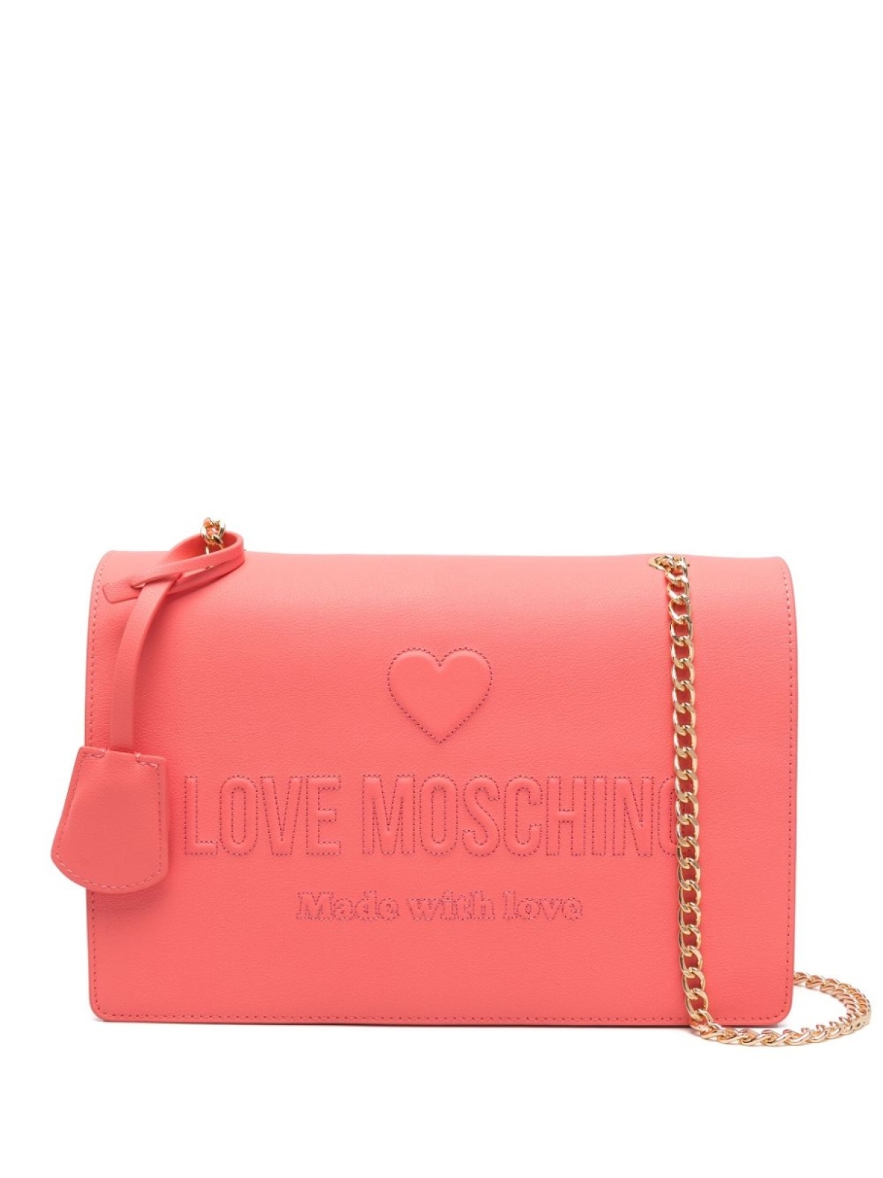 

Love Moschino сумка на плечо с тисненым логотипом, розовый