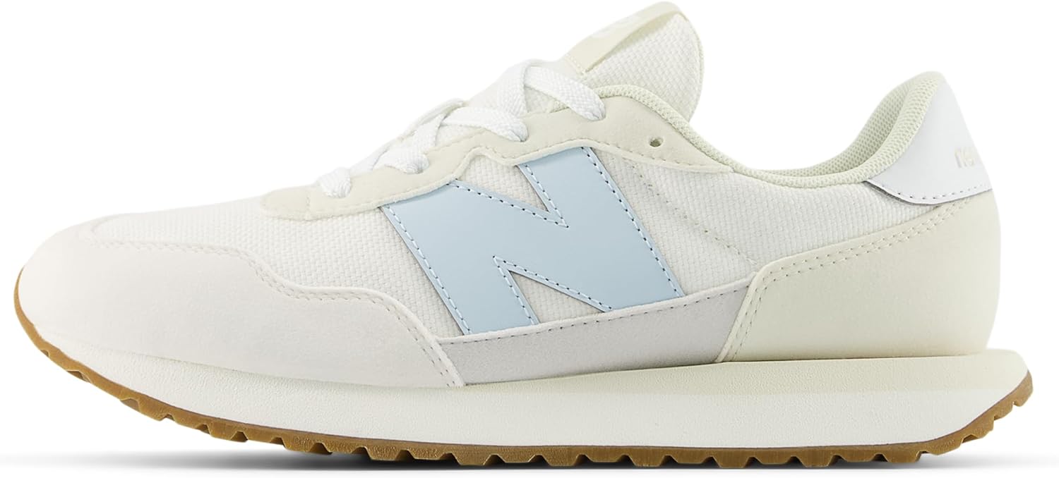 Кроссовки New Balance Kids 237 V1 на шнуровке, Frosted Glass/Sea Salt — фото 2